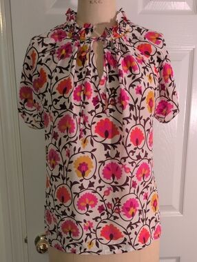 Rungolee Silk Floral Blouse Sz. S